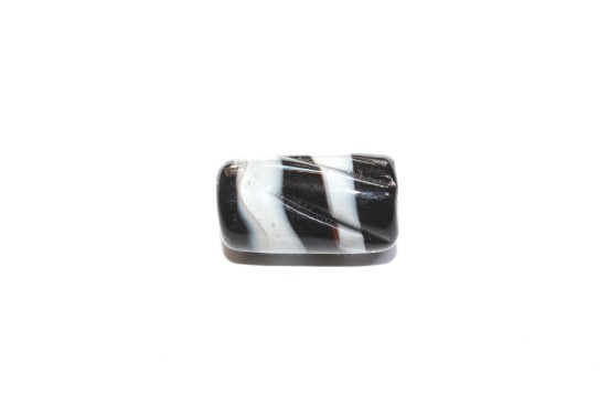 Murano Tubo 24mm Preto c/ Branco