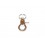 Fecho Chaveiro 44mm Prateado